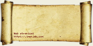 Vanja Debeljak vizit kartica